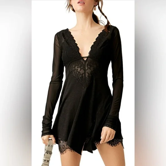 Rendezvous Top by Free People in Black, Size: XS